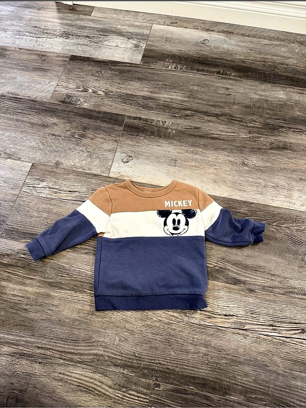 Disney Mickey Color Block Sweatshirt